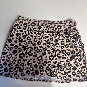 Leopard Print Women's Skirt